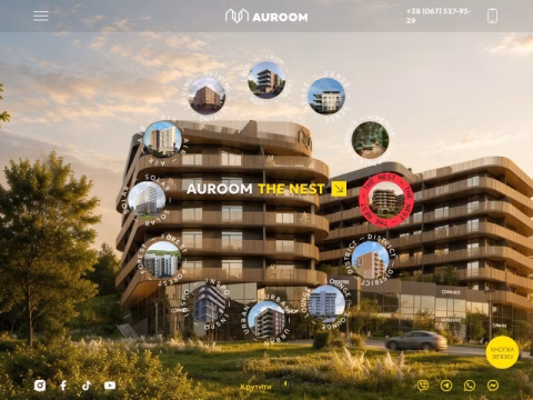 Зображення сайту auroom.ua