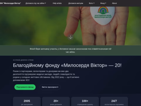 Зображення сайту blagoviktor.com.ua