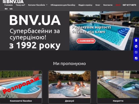 Зображення сайту bnv.ua