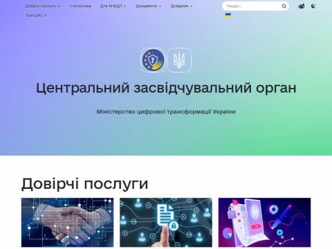 Зображення сайту czo.gov.ua