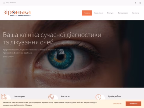 Зображення сайту dnmu-ophth.com.ua
