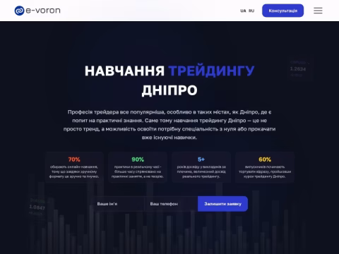 Зображення сайту e-voron.dp.ua
