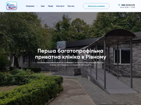Зображення сайту endoclinic.rv.ua