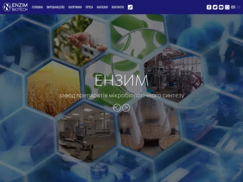 Зображення сайту enzim.ua