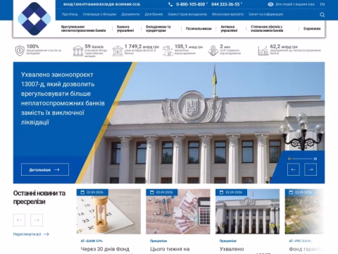 fg.gov.ua - Фонд гарантування вкладів фізичних осіб