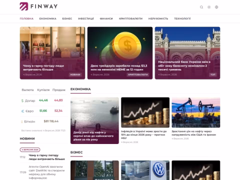 Зображення сайту finway.com.ua