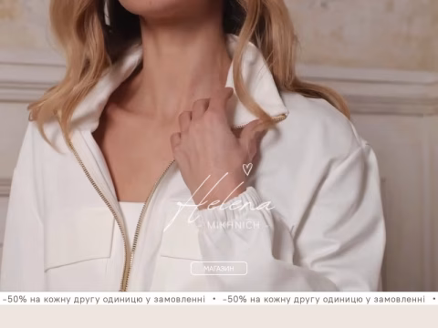 Зображення сайту helena-mikhnich.com