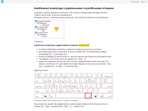 Зображення сайту klaviatura.com.ua