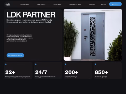 Зображення сайту ldk-partner.com.ua