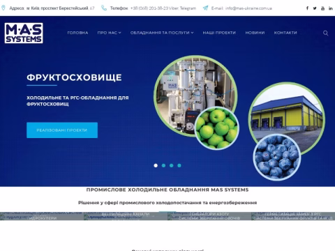 Зображення сайту mas-ukraine.com.ua