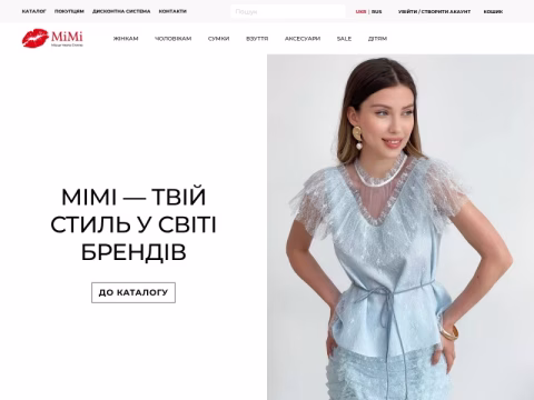 Зображення сайту mimi-shopping.com.ua