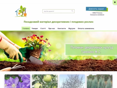 Зображення сайту miroslav.biz.ua