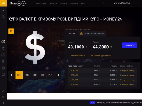 Зображення сайту money24.kr.ua