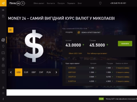 Зображення сайту money24.mk.ua