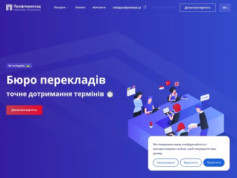 Зображення сайту profpereklad.ua