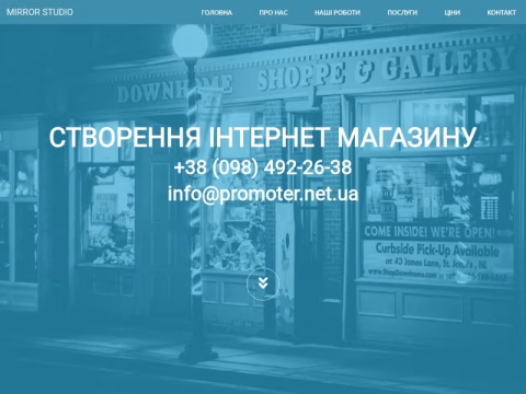 Зображення сайту promoter.net.ua