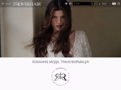 Зображення сайту roverhair.com.ua