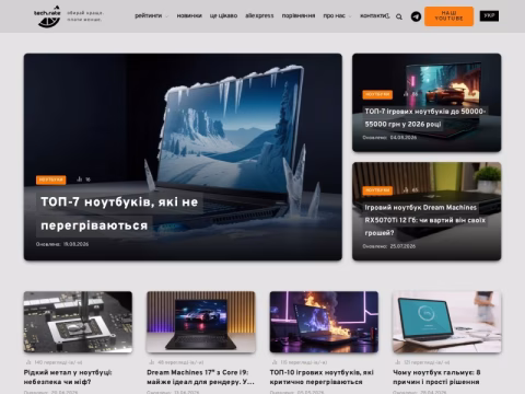 Зображення сайту techrate.com.ua