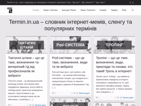 Зображення сайту termin.in.ua