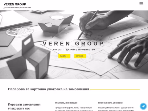 Зображення сайту veren-group.ua
