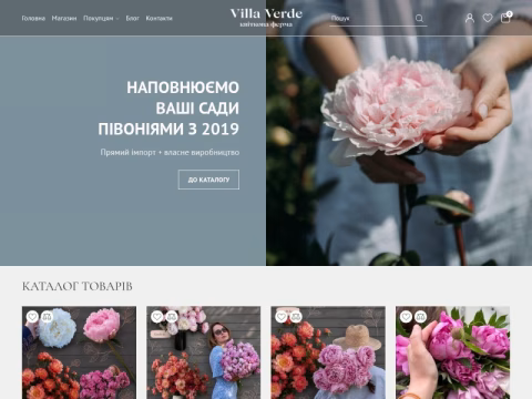 Зображення сайту villaverde.ua
